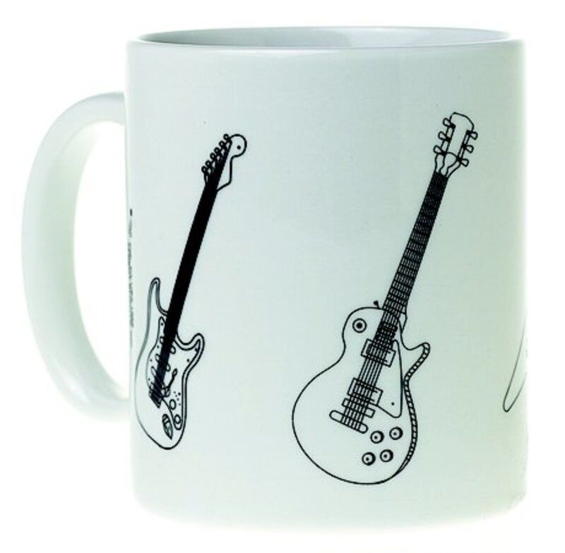 Mug Music Design Guitars White by AIM Gifts