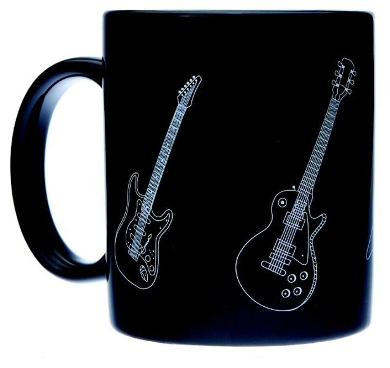 Mug Music Design Guitars Black by AIM Gifts