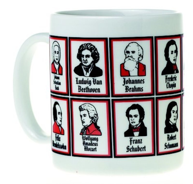Mug Music Design Composers Faces