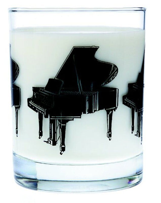 Glass Tumbler with Black Grand Piano Imprint by AIM Gifts