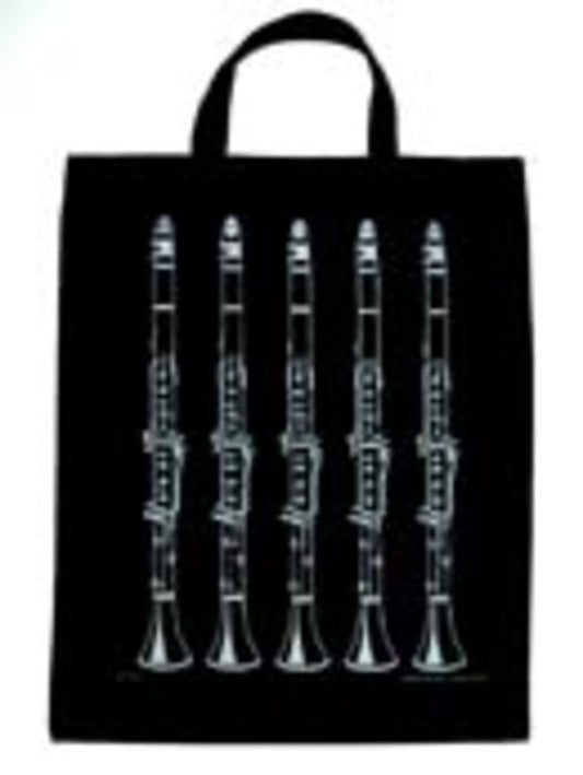 Extra Large Totebag Clarinet Black & Silver