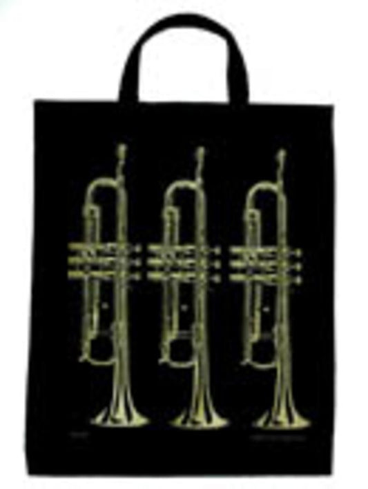 Extra Large Totebag Trumpet Black & Gold