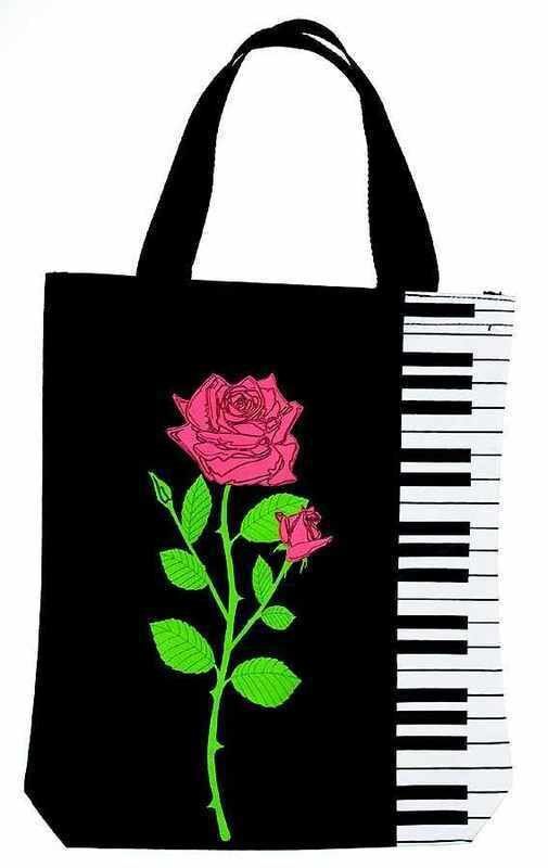 Totebag Keyboard with Rose by AIM Gifts