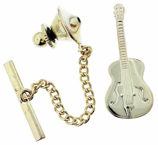 Tie Tack Guitar 18Kt Gold Ep