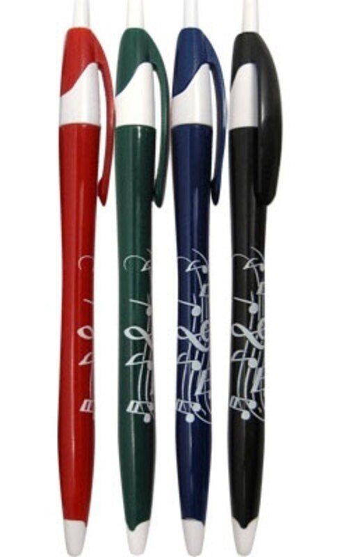 Music Staff Pens - Assorted Colours by AIM Gifts