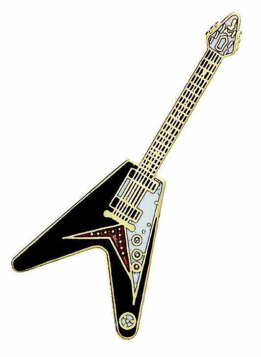 Mini Pin Flying V Guitar Black