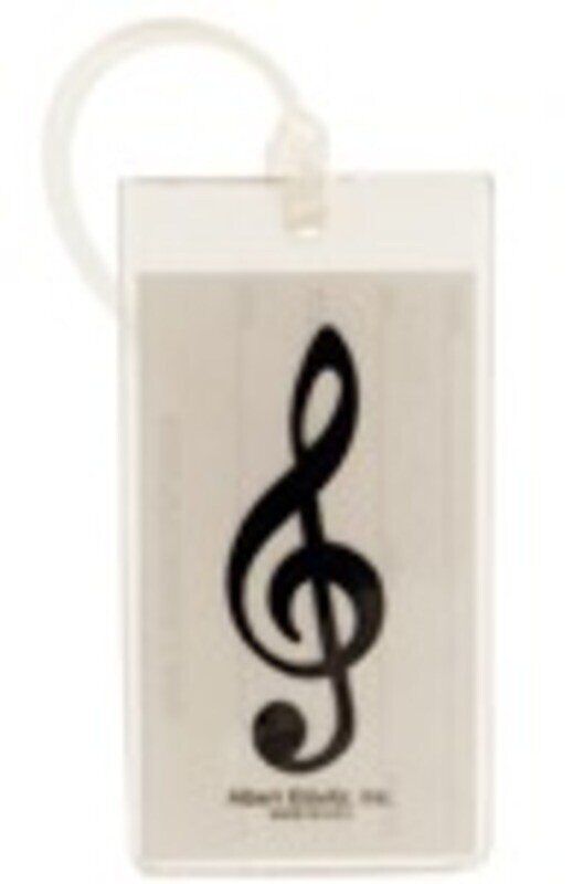 Customizable Soft Rubber Treble Clef ID Tag