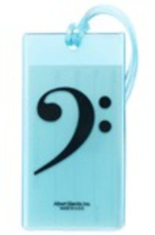 Soft Rubber Bass Clef ID Tag