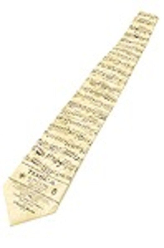 Silk Tie Tosca Opera Ivory