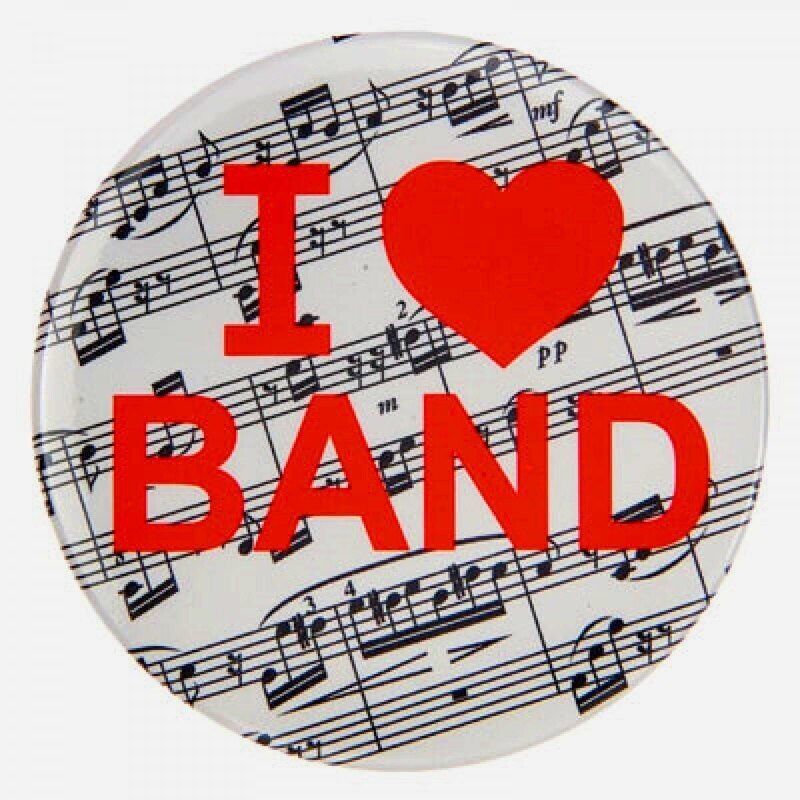 I Love Band Metal Badge