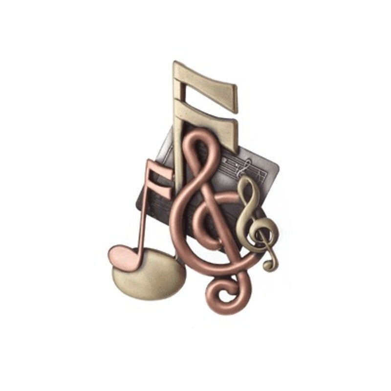 Tri Colour Music Pin Scale Music Notes