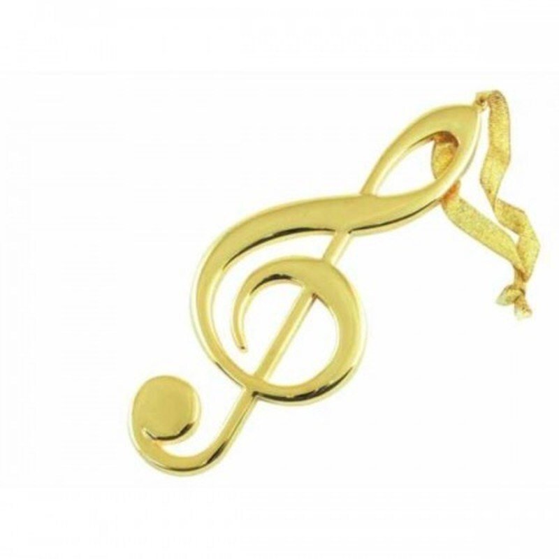 Treble Clef Ornament Gold (AIM Gifts)