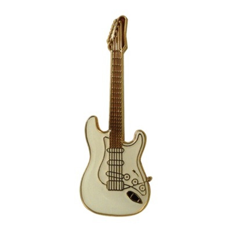 Mini Pin Strat Guitar White