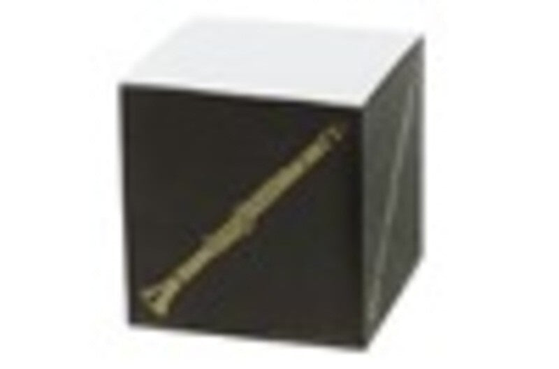 Square Memo Cube Clarinet White/Black