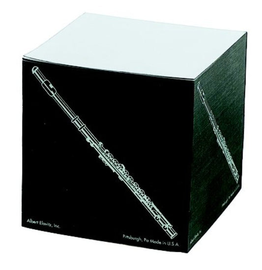 Square Memo Cube Flute Black/Gold