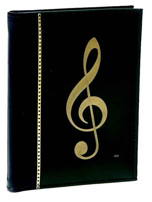 Photo Album G Clef Black & Green 24 Pages