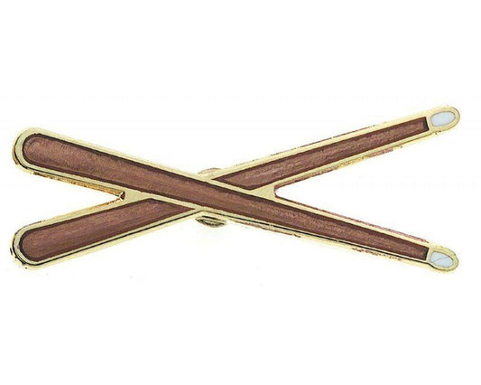 Mini Enamel and Golden Finish Drum Stick Pins - 4-5 cm
