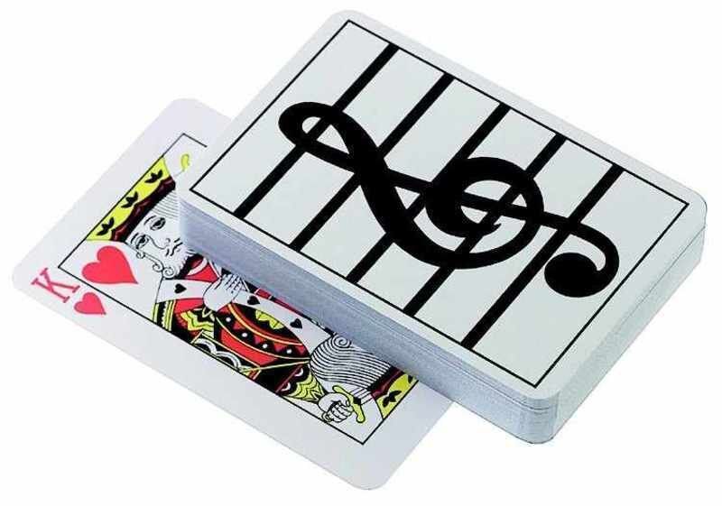 Playing Cards with Treble Clef by AIM Gifts