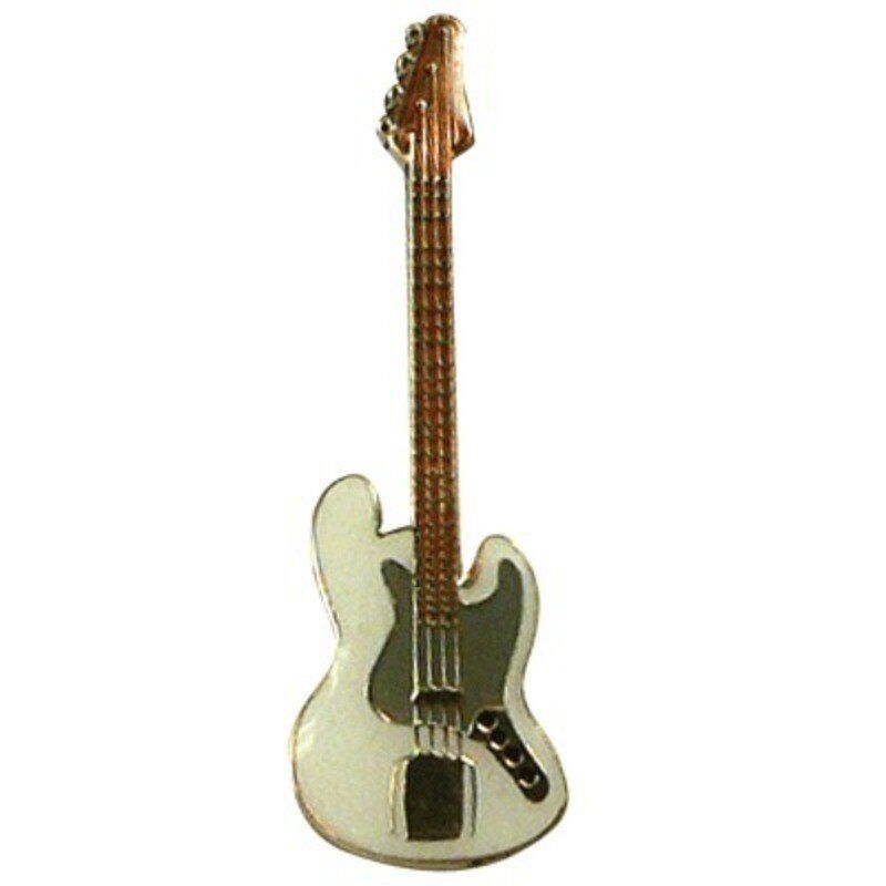 Mini Pin J Bass Guitar White