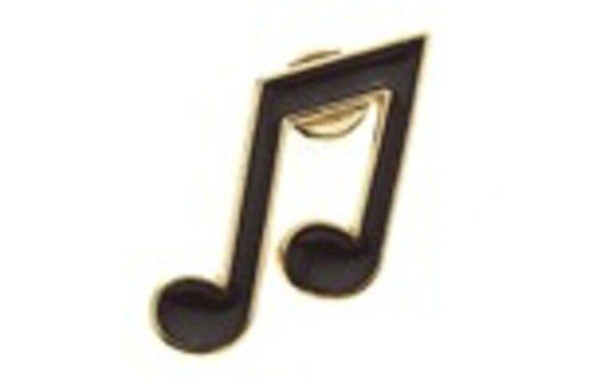 Mini Eighth Note Enamel Pin 4-5 cm with Golden Finish