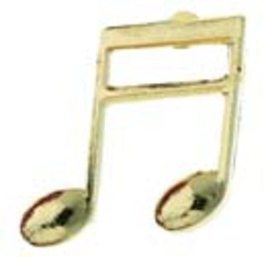 Mini Pin Double Note - Enamel and Golden Finish, 4-5 cm, Ideal for Gift Giving