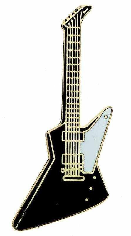 Mini Pin Explorer Guitar - Black