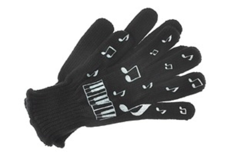 Gloves Keyboard Black Large