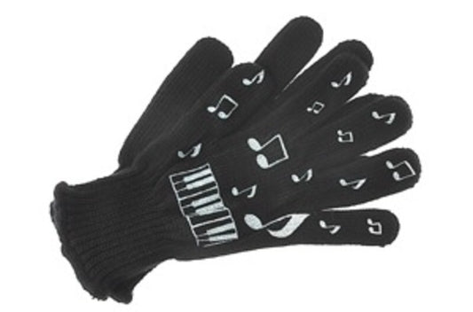 Gloves Keyboard Black Large