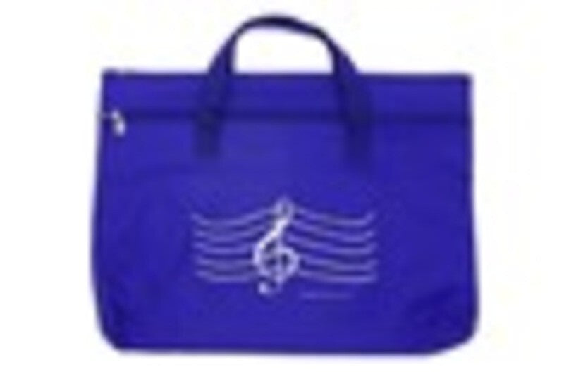 Double Zipper Portfolio G Clef Navy