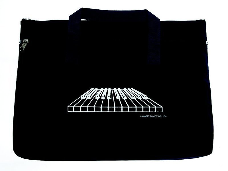 Double Zipper Portfolio Keyboard Navy