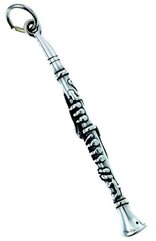 Sterling Silver Charm Clarinet