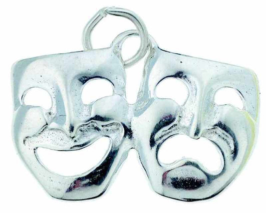 Sterling Silver Charm Com/Trag Double Med