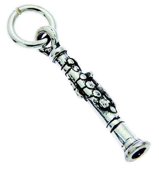 Sterling Silver Charm Oboe