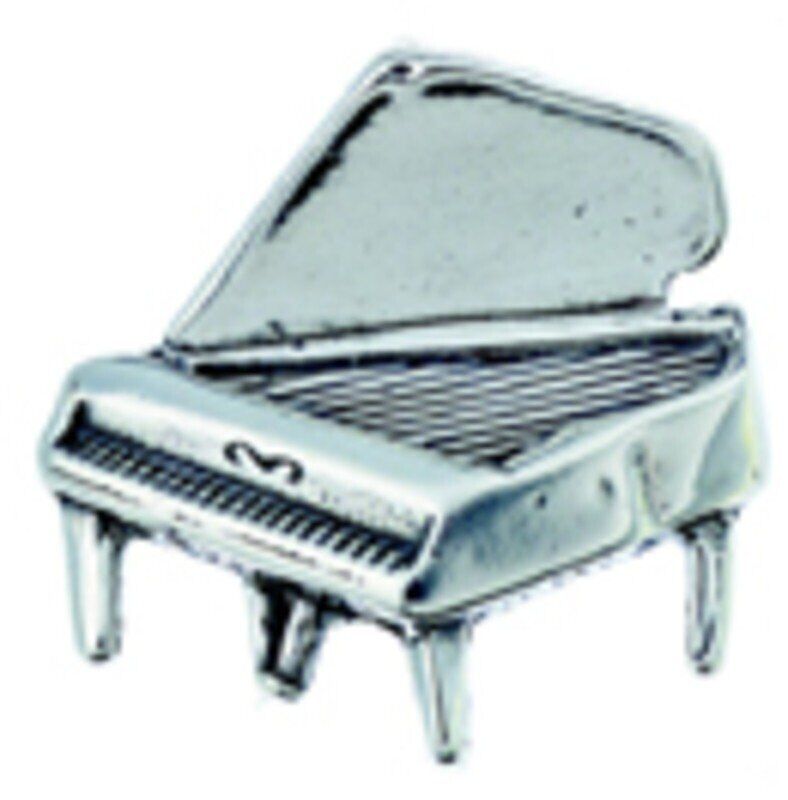 Sterling Silver Grand Piano Charm
