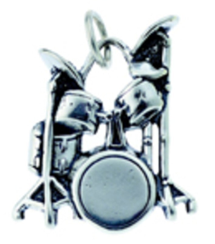 Sterling Silver Charm Drum Kit