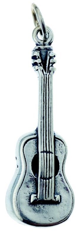 Sterling Silver Charm Guitar