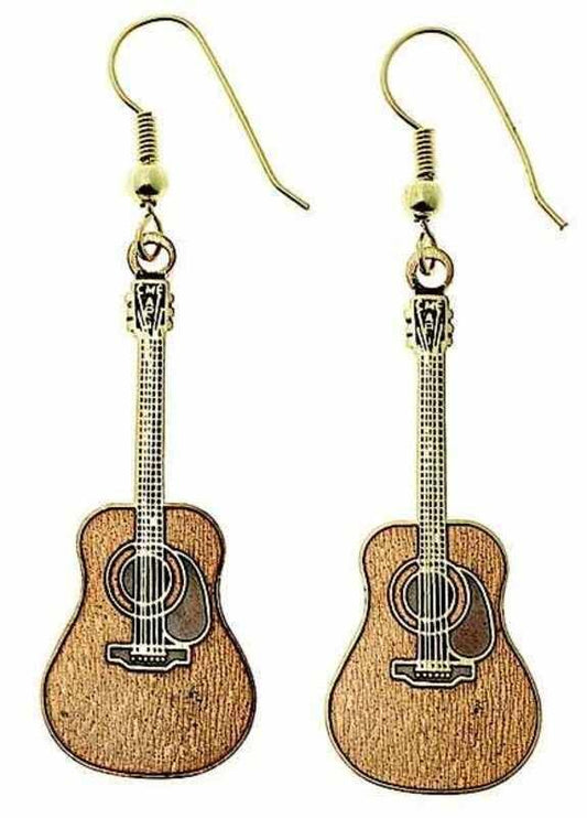 Martin D-45 Guitar Earrings 2 3/8" Long x 5/8" Wide