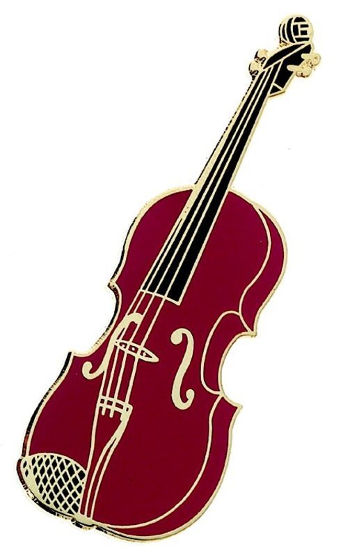 Jumbo Pin  Violin Burgundy