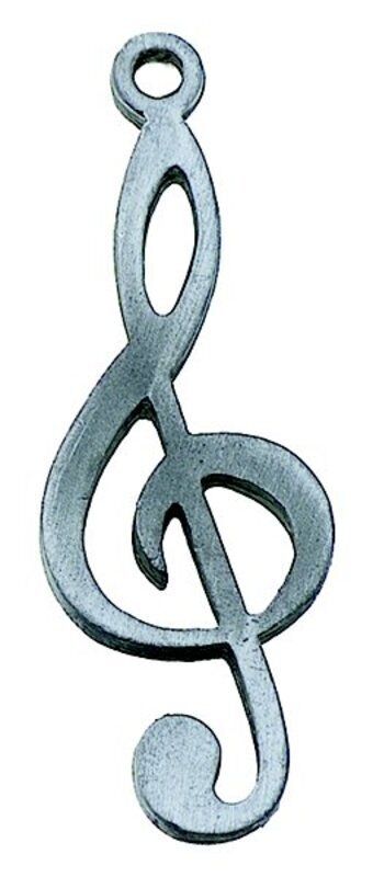 Pewter Treble Clef Keychain by AIM Gifts