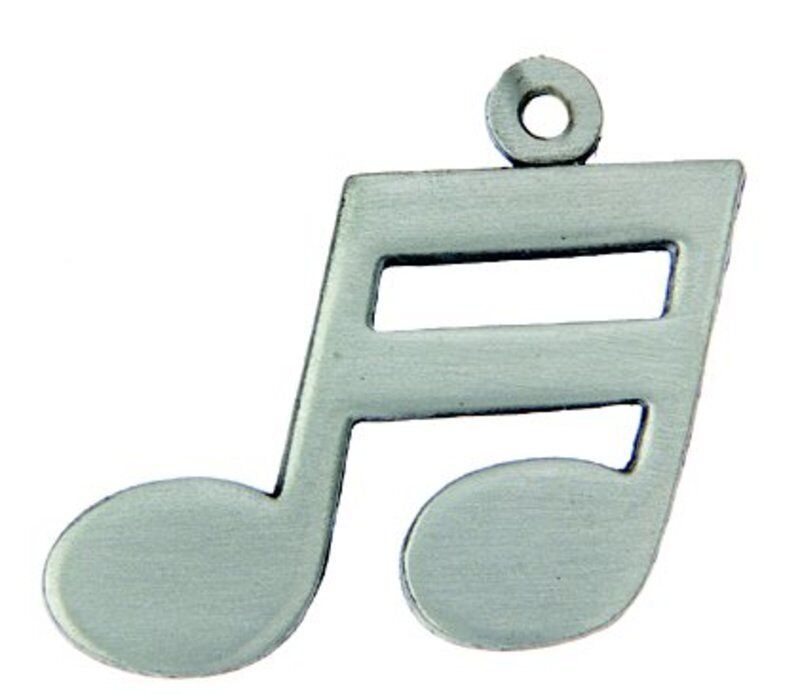 Pewter 16th Notes Keychain by AIM Gifts