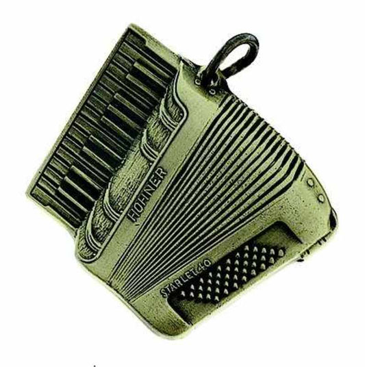Keychain Accordion Brass