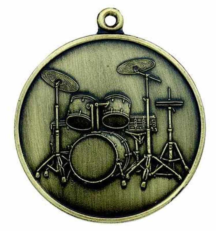 Keychain 5Pc Drum Set Antique Brass