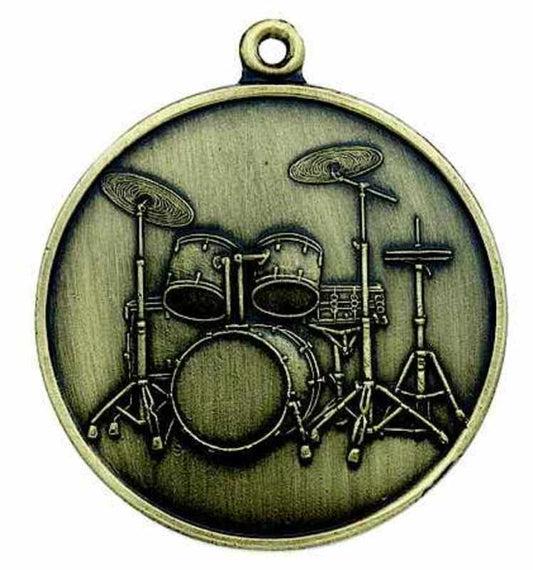 Keychain 5Pc Drum Set Antique Brass