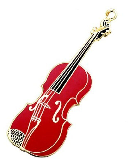 Burgundy Violin Keychain