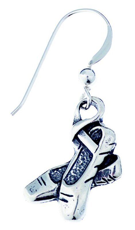 Sterling Silver Earring Ballet Slippers