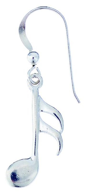 Sterling Silver Earring 16th Note