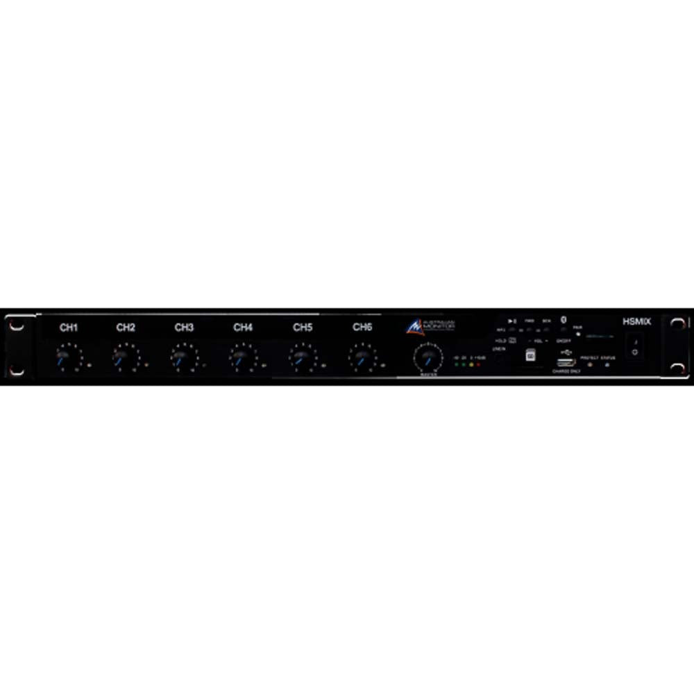 Rackmount Mixer 1 Ru 9 Inputs HSMIX Australian Monitor — view 3