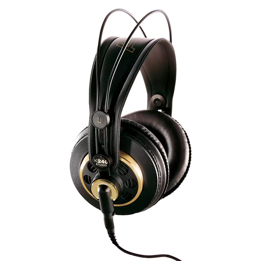 AKG K240S Semi-Open Studio Headphones - 30mm XXL Transducers, Professional Mixing & Mastering, Over-Ear Design, Classic Sound Quality