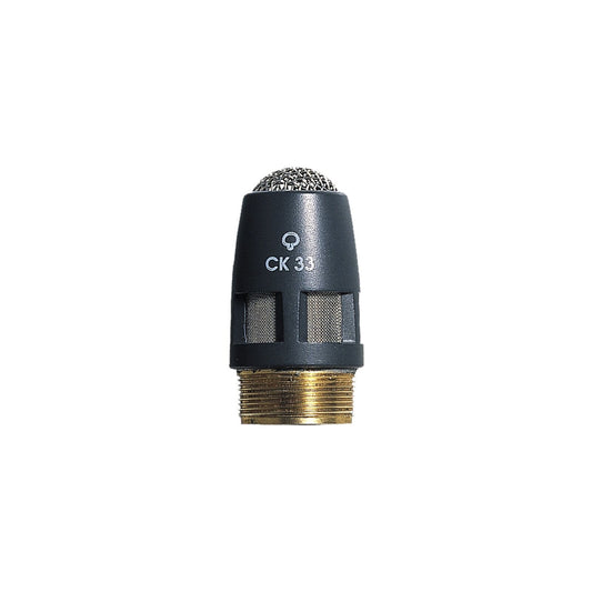 AKG CK33 Hypercardioid Condenser Microphone Capsule - DAM Series, Rugged Metal Housing, Gold-Plated Contacts, High Performance