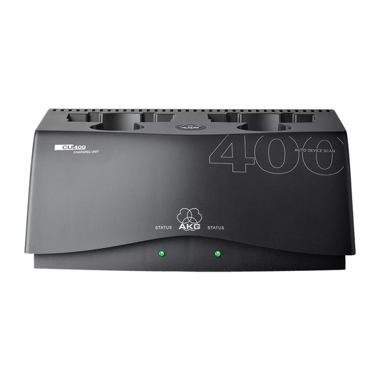 AKG CU400 Dual Charger for HT470 & PT470 - Wireless Transmitter Drop-In Charger for WMS420, WMS450, WMS470 Series